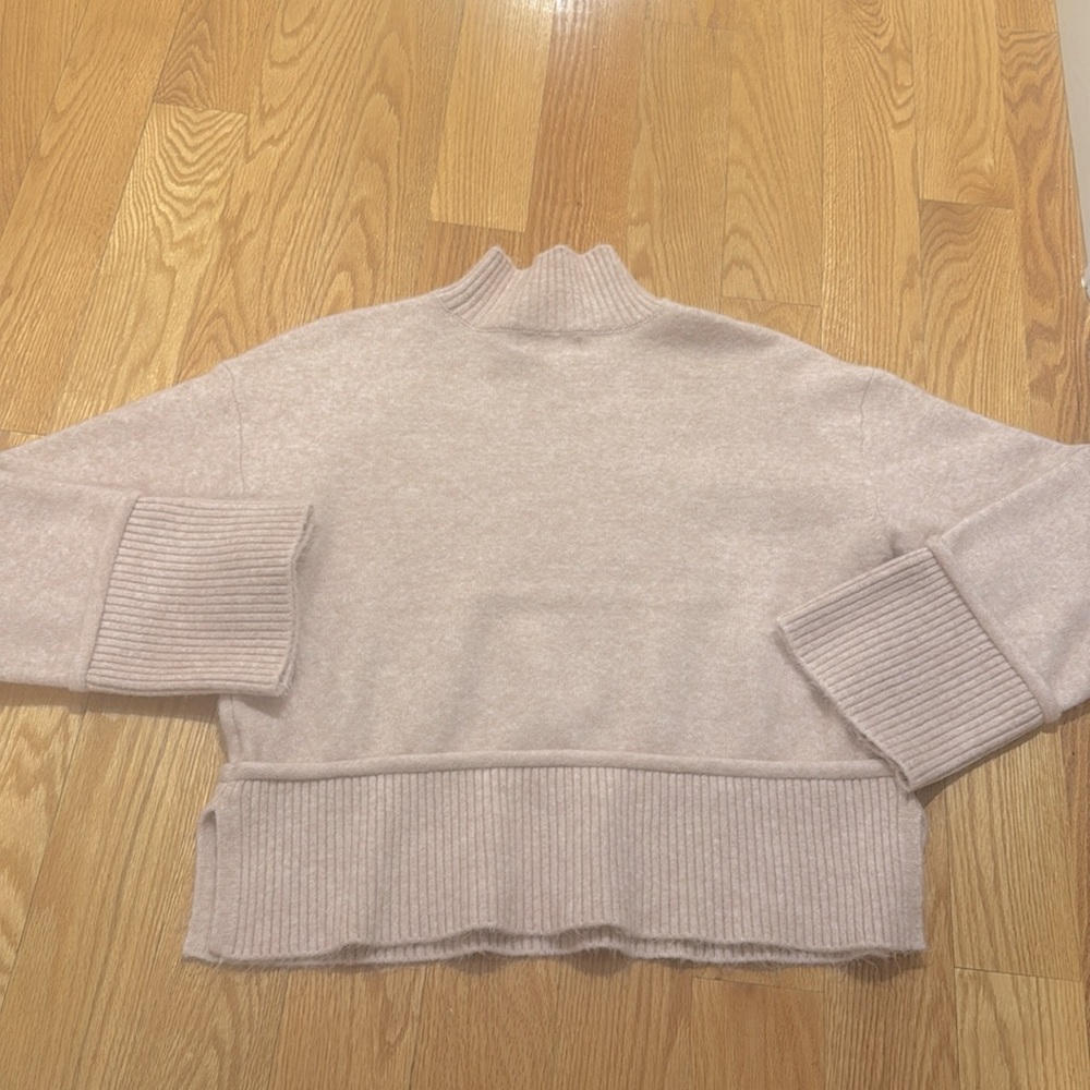 ☀️3/$15 Marled Mock Neck Sweater Small - Picture 4 of 5